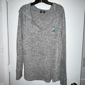 Boxercraft Gray V-Neck Women's Sweater